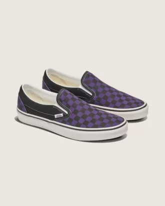 Scarpa classica slip-on a scacchi