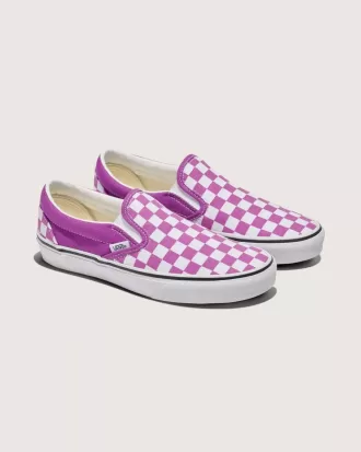 Scarpa classica slip-on a scacchi