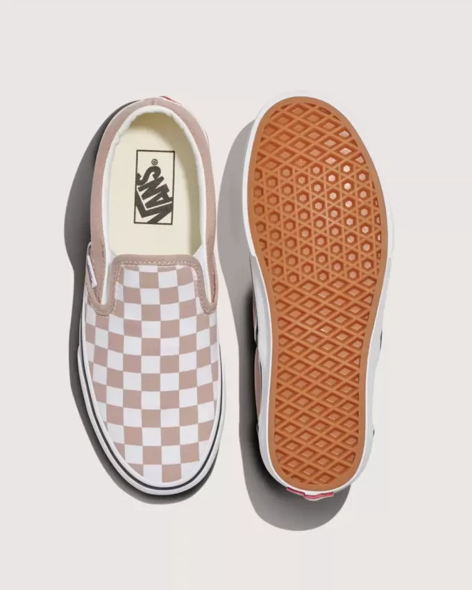 Scarpa classica slip-on a scacchi Scarpa classica slip-on a scacchi