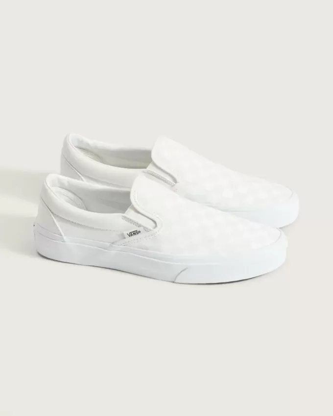 Scarpa classica slip-on a scacchi