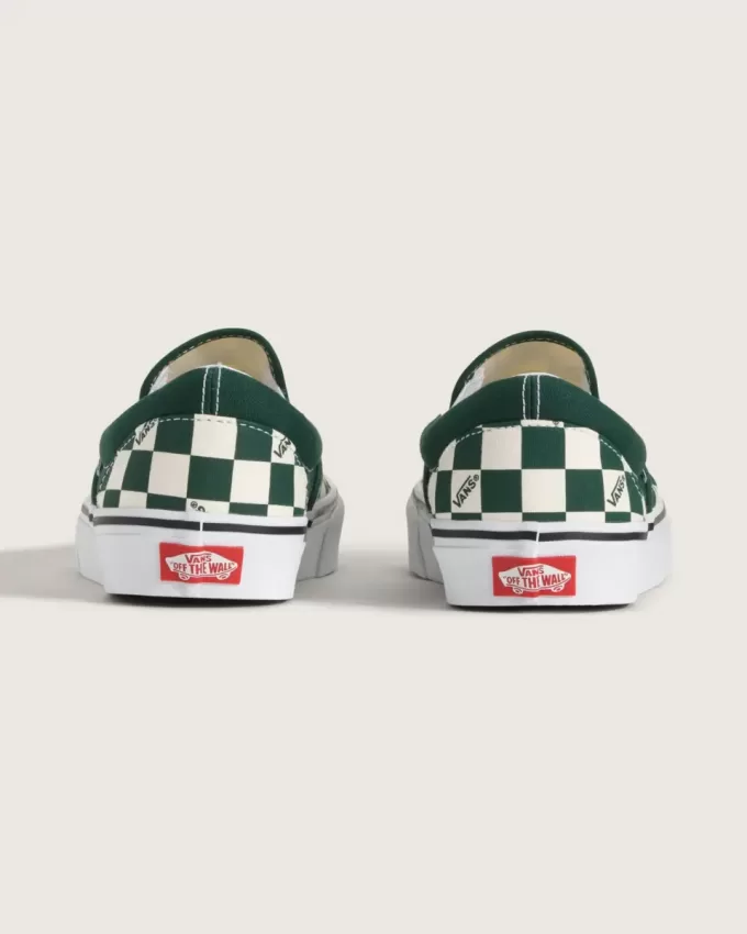 Scarpa classica slip-on a scacchi