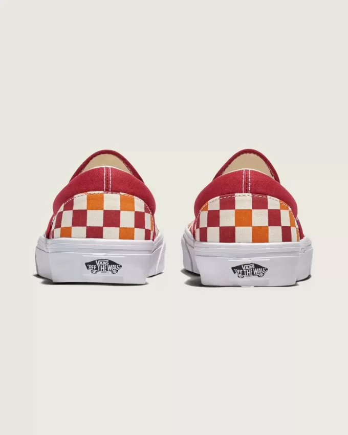 Scarpa classica slip-on a scacchi