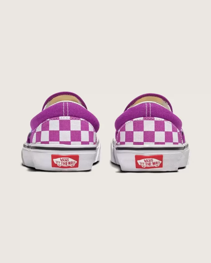 Scarpa classica slip-on a scacchi