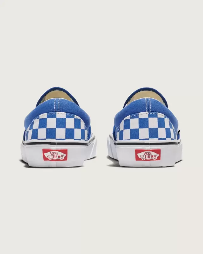 Scarpa classica slip-on a scacchi