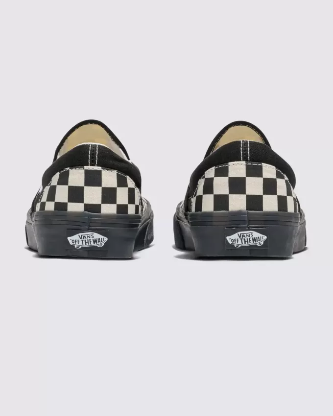 Scarpa classica slip-on a scacchi