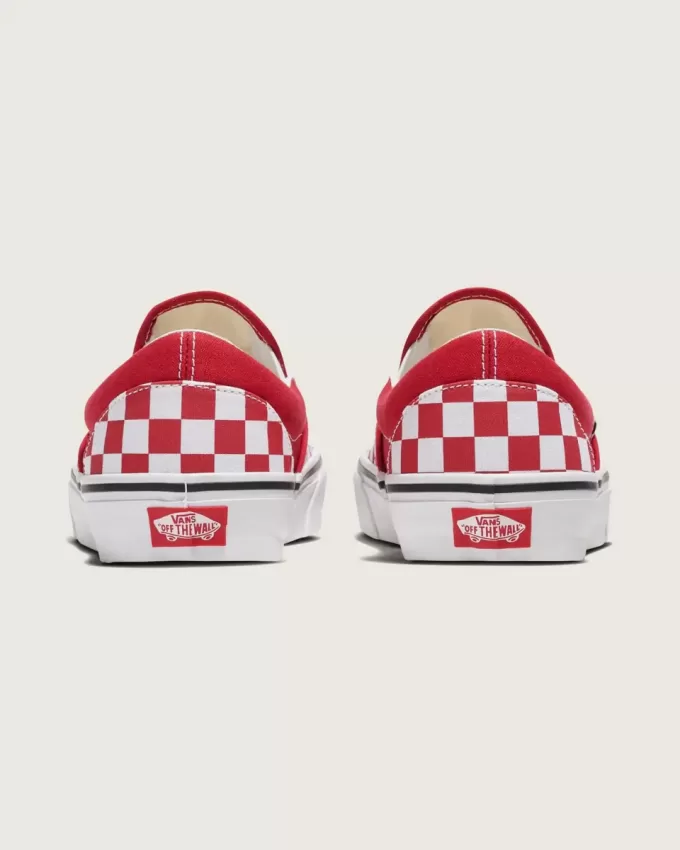 Scarpa classica slip-on a scacchi