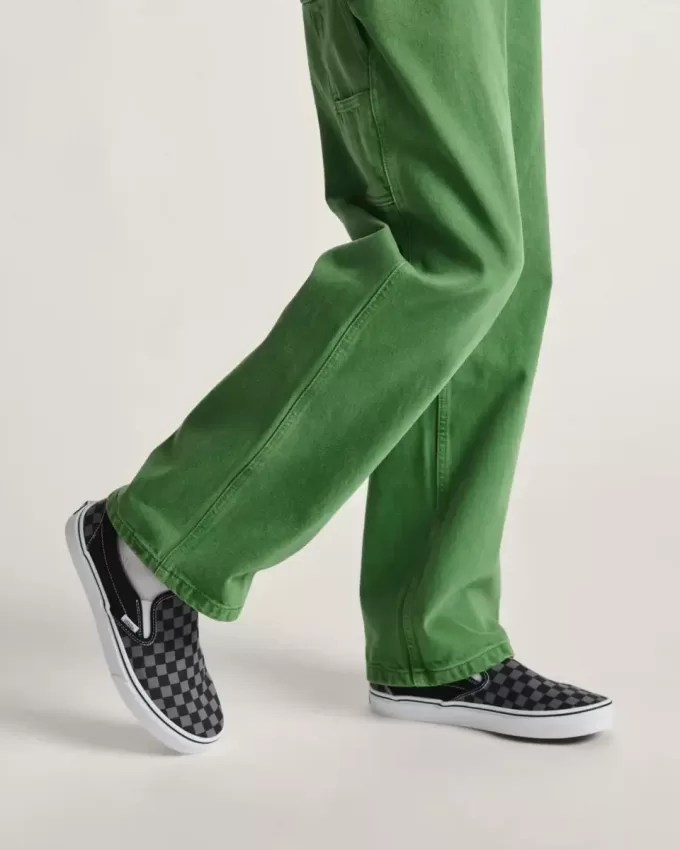 Scarpa classica slip-on a scacchi