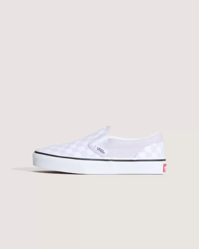 Scarpa classica slip-on a scacchi per bambini