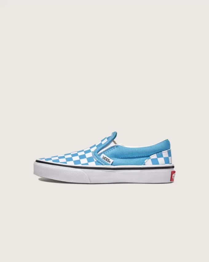 Scarpa classica slip-on a scacchi per bambini