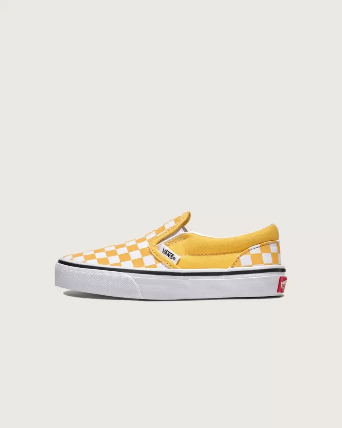 Scarpa classica slip-on a scacchi per bambini