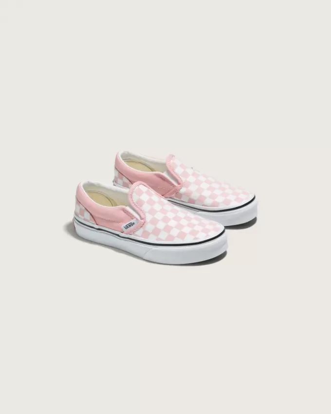 Scarpa classica slip-on a scacchi per bambini