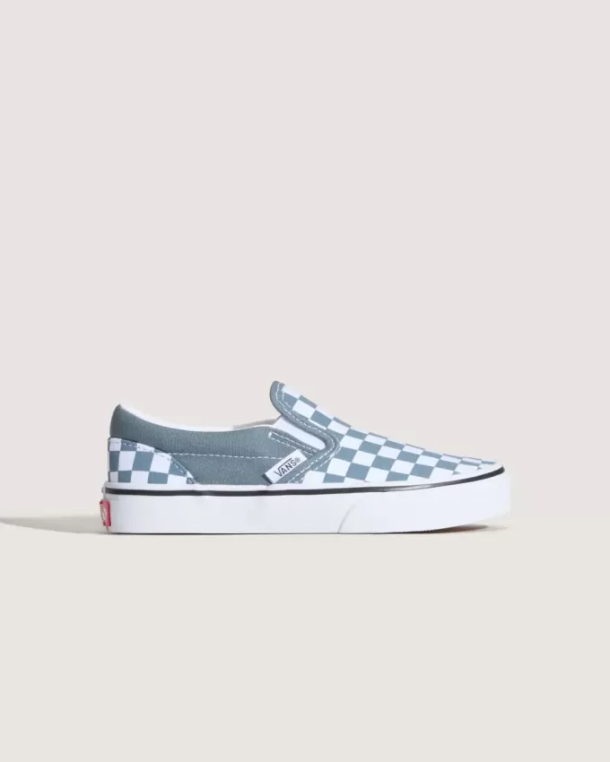 Scarpa classica slip-on a scacchi per bambini