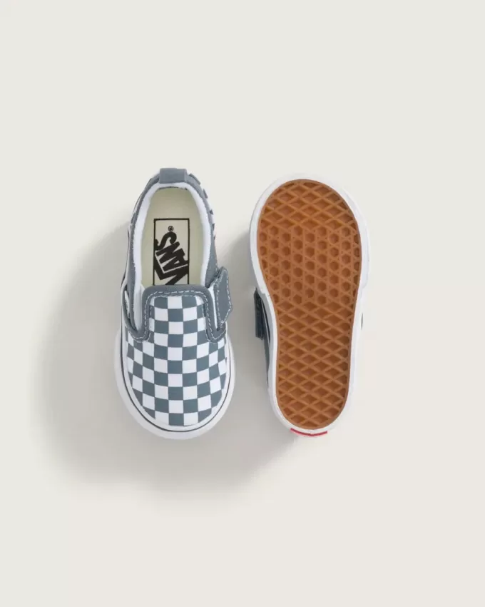 Scarpa classica slip-on a scacchiera per bambini