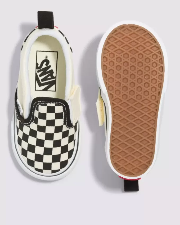 Scarpa classica slip-on a scacchiera per bambini