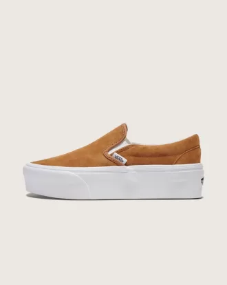 Scarpa classica slip-on con plateau