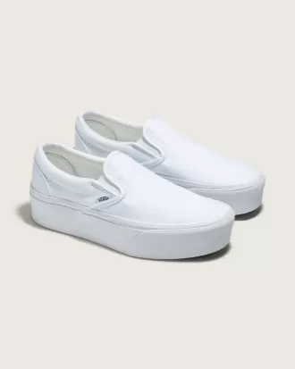 Scarpa classica slip-on con plateau