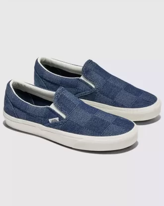 Scarpa classica slip-on in denim