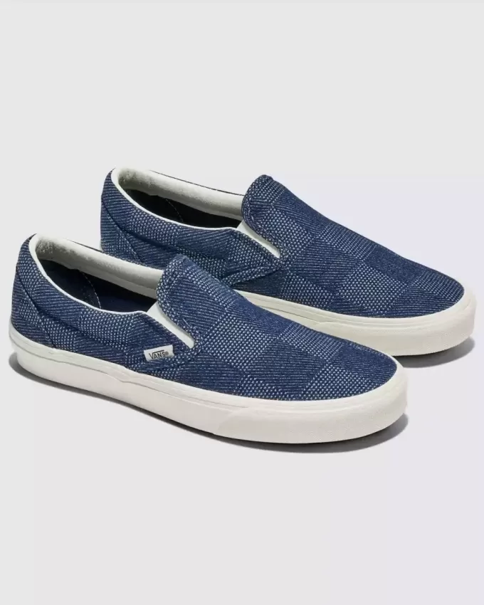 Scarpa classica slip-on in denim