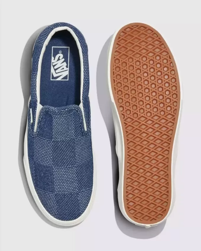 Scarpa classica slip-on in denim