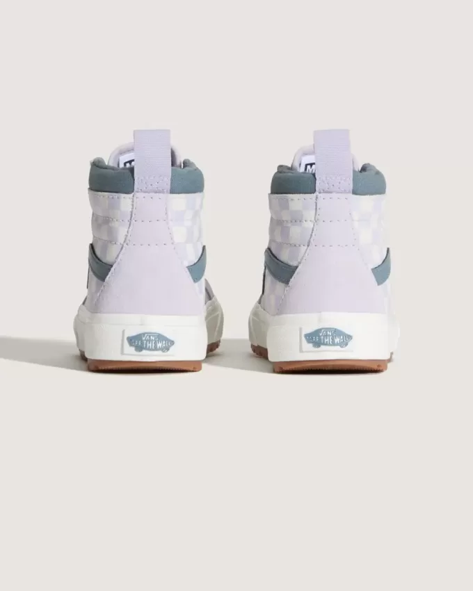 Scarpa da bambino Sk8-Hi resistente all’acqua a scacchiera