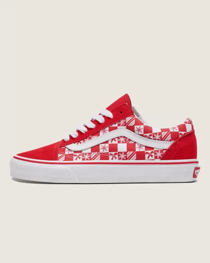 Scarpa Old Skool Holiday Checkerboard personalizzata