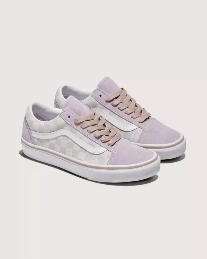 Scarpa Old Skool in pelle scamosciata a scacchi