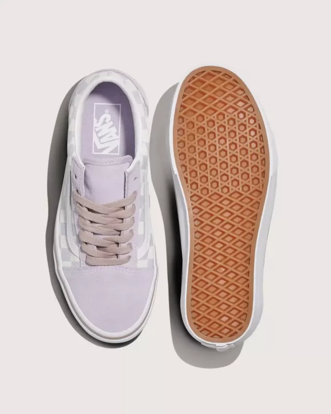 Scarpa Old Skool in pelle scamosciata a scacchi