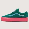 Scarpa Old Skool Platform in pelle scamosciata personalizzata