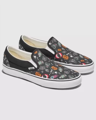 Scarpa slip-on classica personalizzata per Halloween